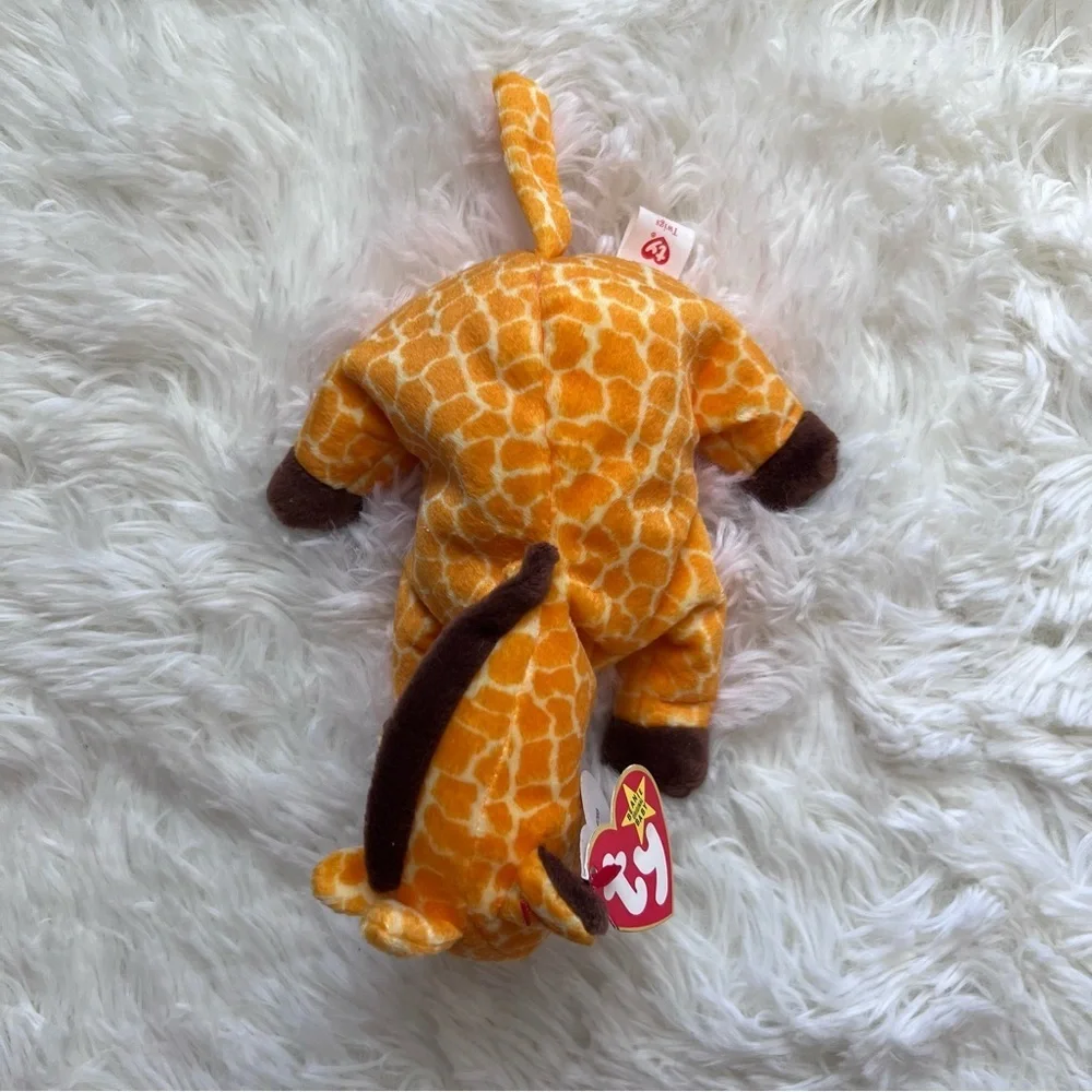 TY Beanie Baby Vintage 1995 Twigs Giraffe with Original Tag Attached